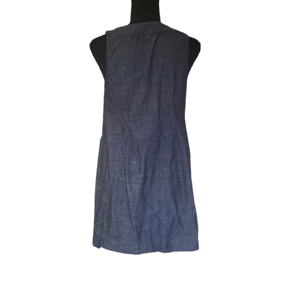EUC like new New York Company rhinestone beaded sleeveless mini denim boho dress - Picture 5 of 8